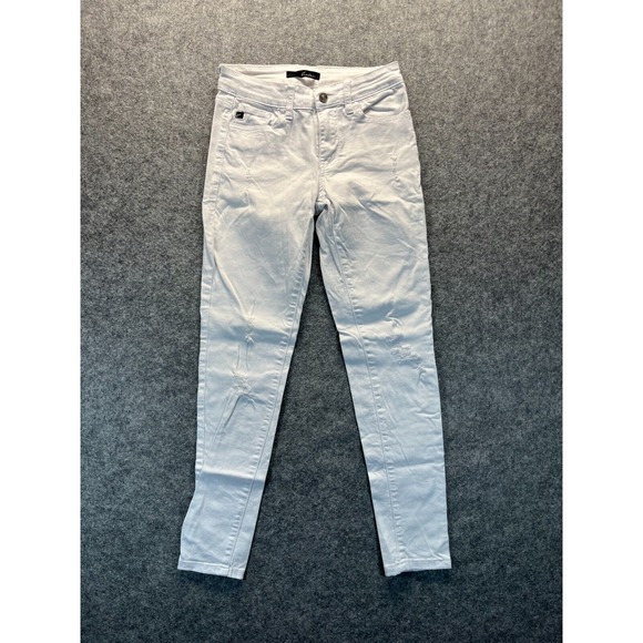 KanCan Denim - Kancan Women's Jeans Size 26‎ Skinny White Distressed Stretch Denim